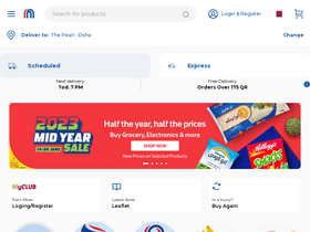 'carrefourqatar.com' screenshot