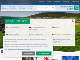 'kreis-calw.de' screenshot