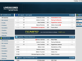 'livexscores.com' screenshot