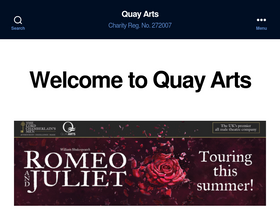 'quayarts.org' screenshot