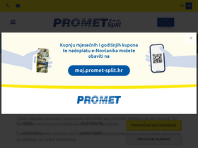 'promet-split.hr' screenshot