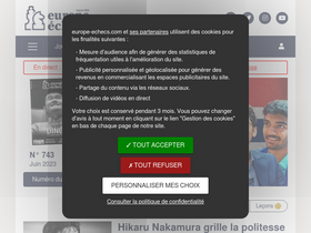 'europe-echecs.com' screenshot