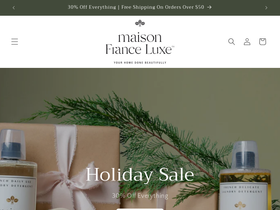 maisonfranceluxe.com homepage screenshot
