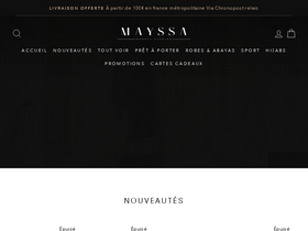 MAYSSA MODEST FASHION homepage screenshot