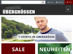 'uebergroessen-miesner.de' screenshot