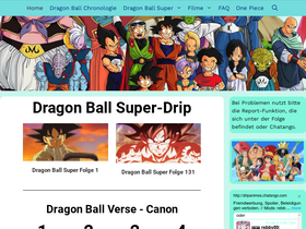 'dragonball-drip.com' screenshot