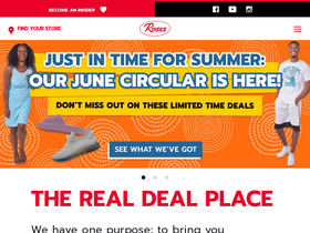 'rosesdiscountstores.com' screenshot