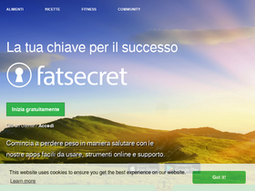 'fatsecret.it' screenshot