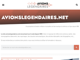 'avionslegendaires.net' screenshot