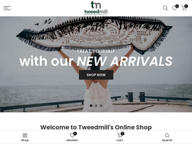tweedmill.com homepage screenshot