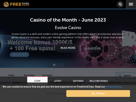 'freeextrachips.com' screenshot