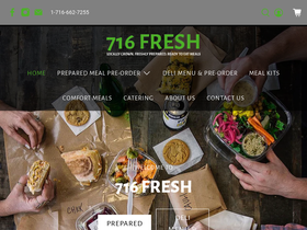 716fresh.com homepage screenshot