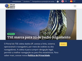 'tse.jus.br' screenshot