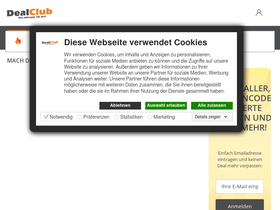 'dealclub.de' screenshot