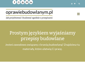 'oprawiebudowlanym.pl' screenshot