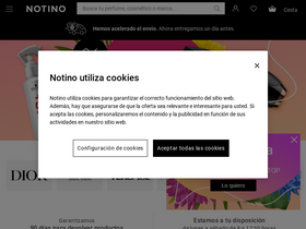 'notino.es' screenshot
