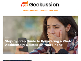 'geekussion.com' screenshot