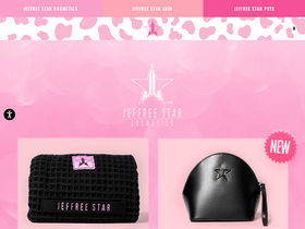 'jeffreestarcosmetics.com' screenshot