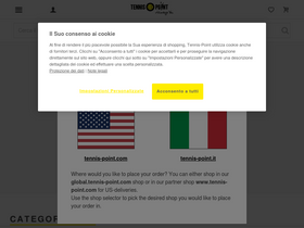 'tennis-point.it' screenshot