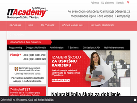 'it-akademija.com' screenshot
