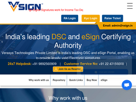 'vsign.in' screenshot