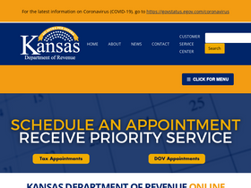 'ksrevenue.gov' screenshot