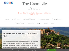 'thegoodlifefrance.com' screenshot