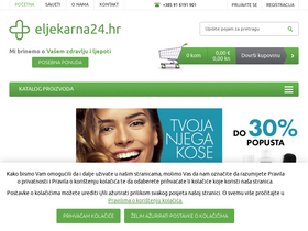 'eljekarna24.hr' screenshot