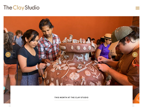 'theclaystudio.org' screenshot