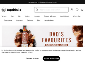'topdrinks.nl' screenshot