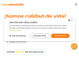 'interdomicilio.com' screenshot