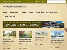 michaelmrogersfineart.com homepage screenshot