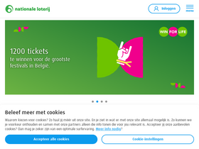 'nationale-loterij.be' screenshot