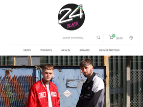 24blackvintage.com homepage screenshot