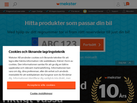 'mekster.se' screenshot