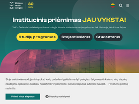 'kolegija.lt' screenshot