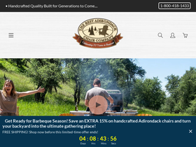 thebestadirondackchairsusa.com homepage screenshot