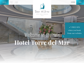 'hoteltorredelmar.com' screenshot