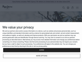 'pepejeans.com' screenshot