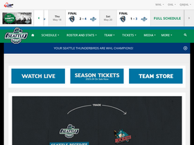 'seattlethunderbirds.com' screenshot