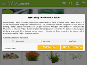 'aquasabi.de' screenshot