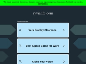 ryvialife.com homepage screenshot