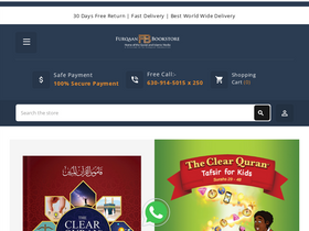 'furqaanbookstore.com' screenshot