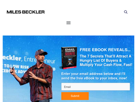 'milesbeckler.com' screenshot