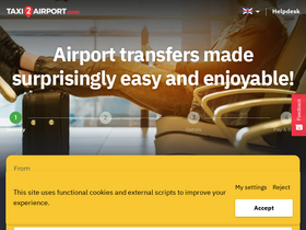 'taxi2airport.com' screenshot