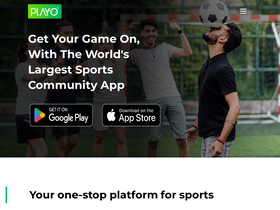 'playo.co' screenshot