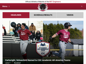 'mitathletics.com' screenshot