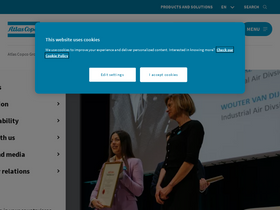 'atlascopcogroup.com' screenshot