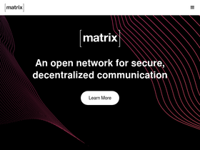 'matrix.org' screenshot