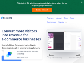 'beeketing.com' screenshot
